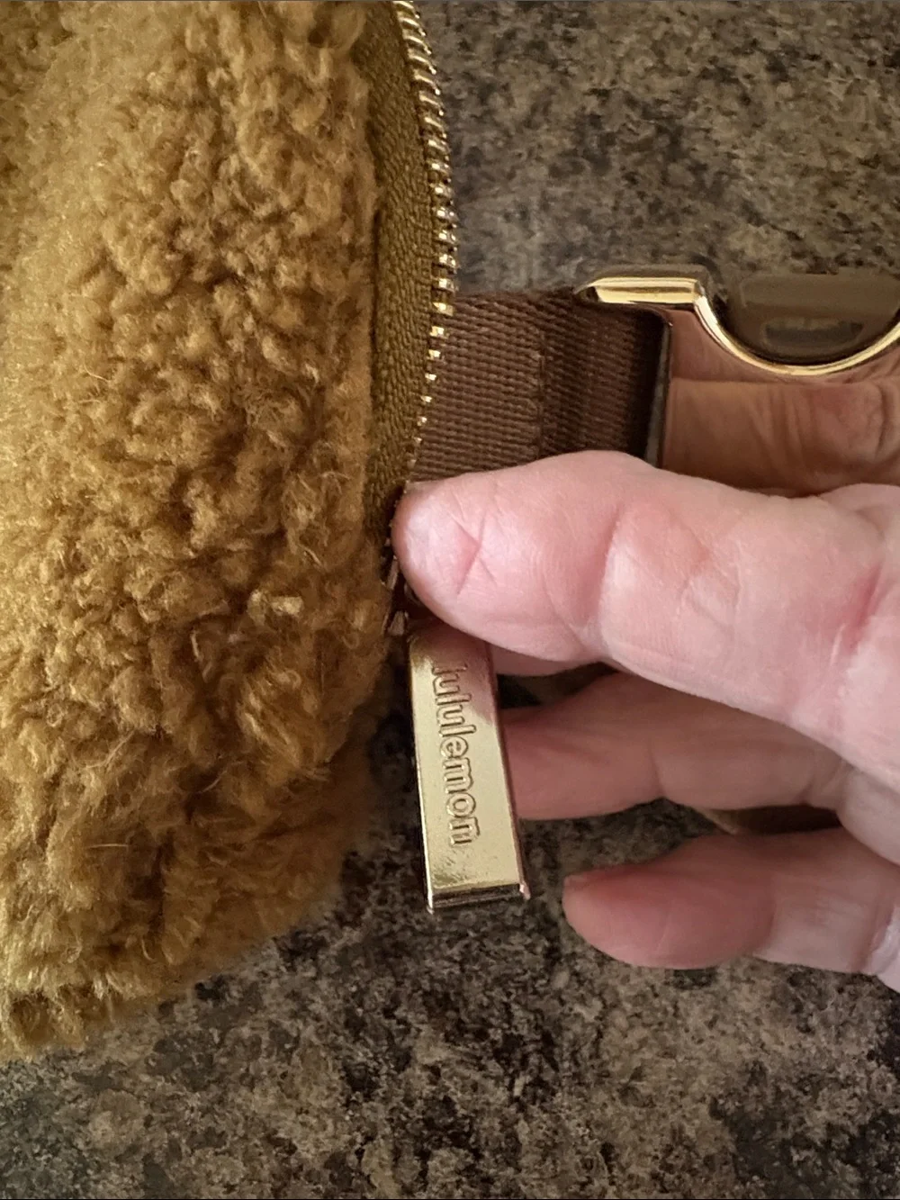 lululemon athletica Sherpa Fanny Pack in Caramel Brown
